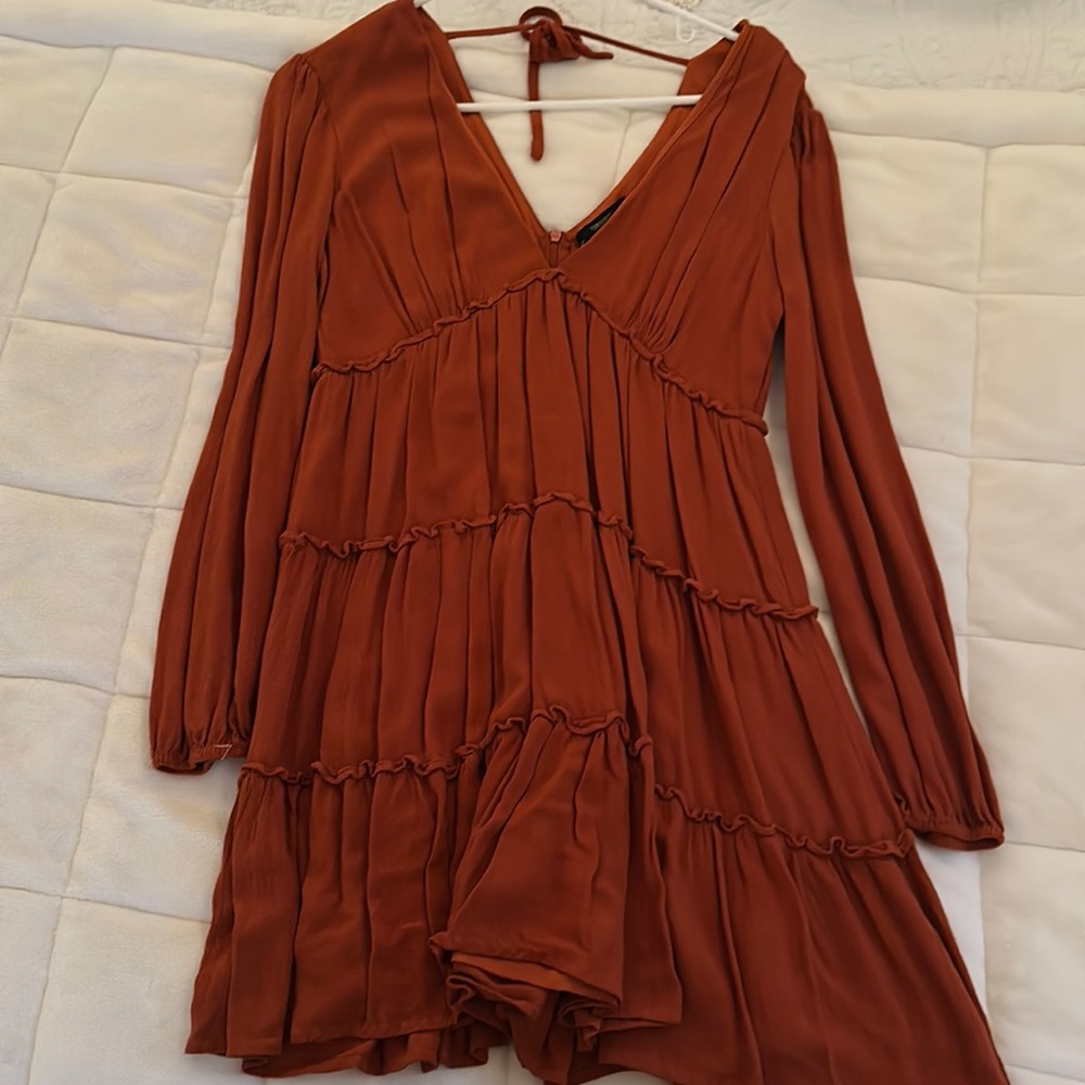 Burnt orange dress - fall staple